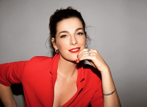 Ayelet Zurer is posing for the photo.